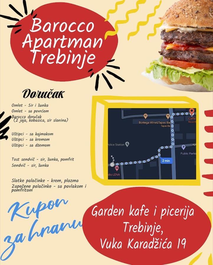 Apartman Barocco Требине Екстериор снимка